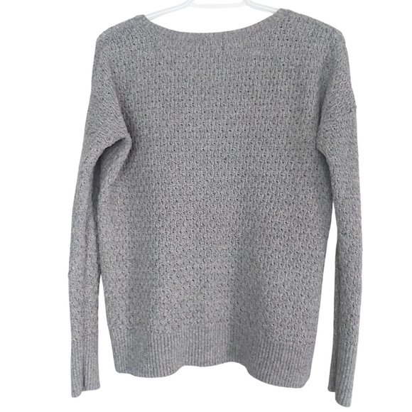 American Eagle Gray Knit Sweater S - Picture 2 of 9